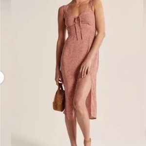 Pink Abercrombie Midi Dress